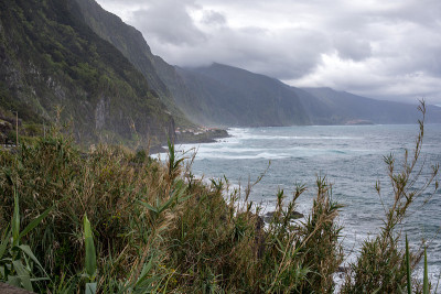 View of the Northern coastline of Madeira, Portuga