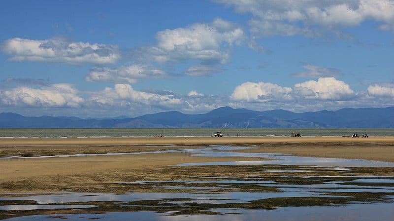 新西兰Marahau海滩的场景