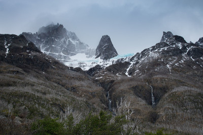 智利Torres del Paine国家公园的Paine Grande regio营地