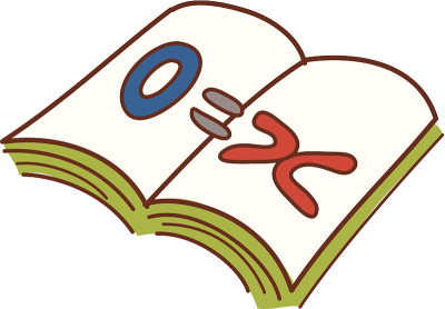 课本是打开的