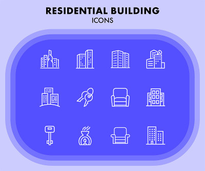 居住建筑图标