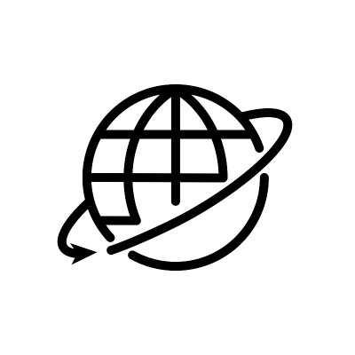 插图向量图形的全球图标模板