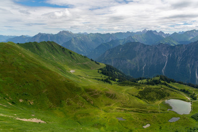 schlapold湖在费伦山，德国