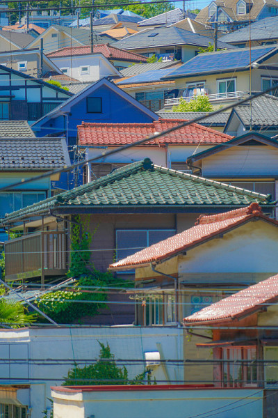 日野市的天际线和蓝天