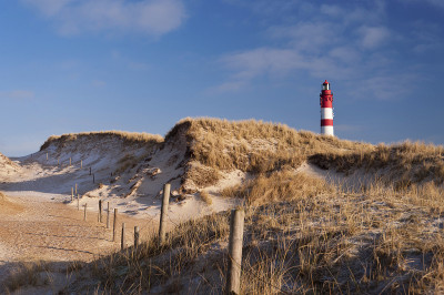 灯塔在Amrum
