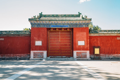 土地庙，地坛公园，中国北京的传统园林