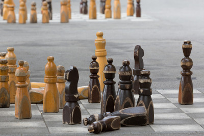 瑞士伯尔尼议会外的棋子
