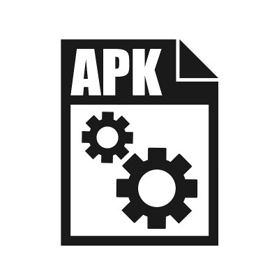 APK文件矢量图标，平面设计风格