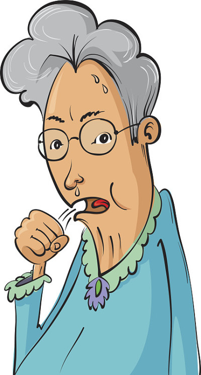 老妇人咳嗽