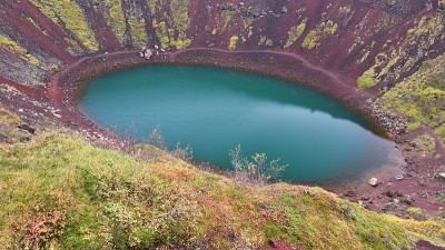 克里德湖是位于冰岛南部Grímsnes的一个火山口湖