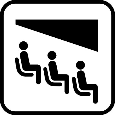电影矢量图标。人们正在看电影插图。