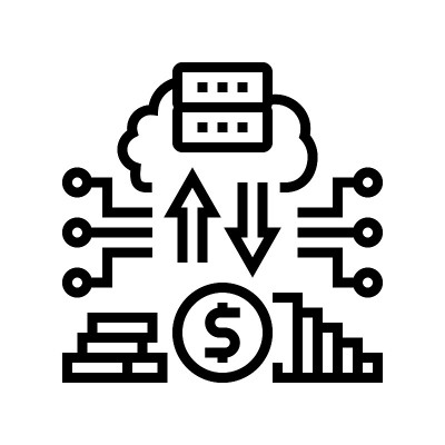Regtech电子设备线图标矢量图