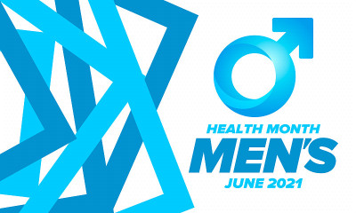 六月全国男性健康月健康教育计划。每年在美国庆祝。医学概念。护理和健康。海报、卡片、横幅和背景。矢量图