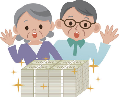 这对老夫妇给了很多钱