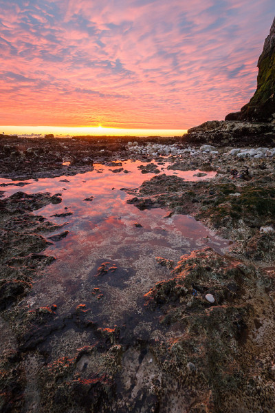 潮水来了，Broadstairs，肯特，英国