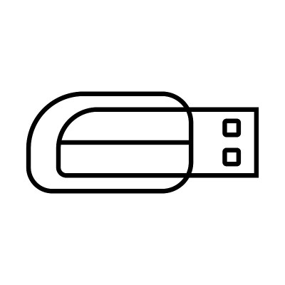 笔驱动器存储内存图标矢量设计