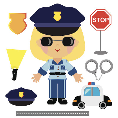 女警矢量图