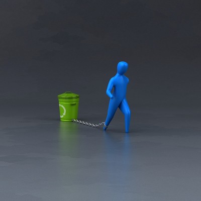 负担符号- 3D插图