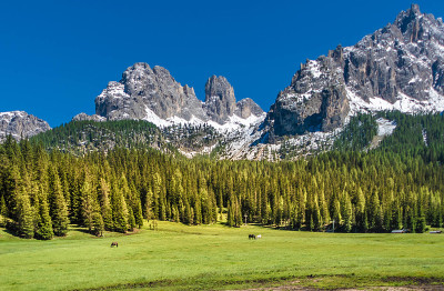 多米特山脉有美丽的风景