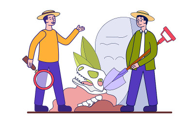 考古学家发现了一些骨头