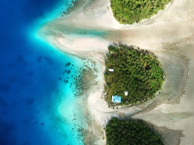 Majuro atoll and Majuro town in Marshall islands