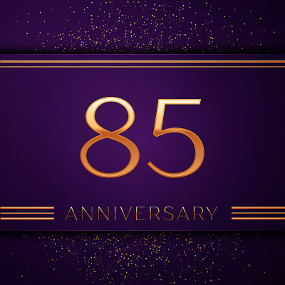 Realistic Eighty five Years Anniversary Celebratio