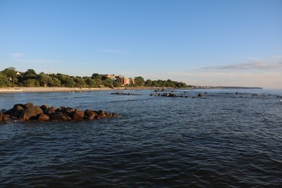 瑞典波罗的海戈特兰维斯比的日落
