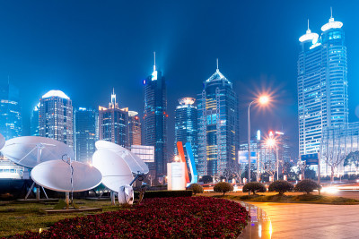 美丽的上海夜景
