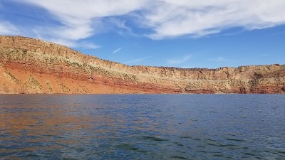 火焰山水库沙漠沉积地层