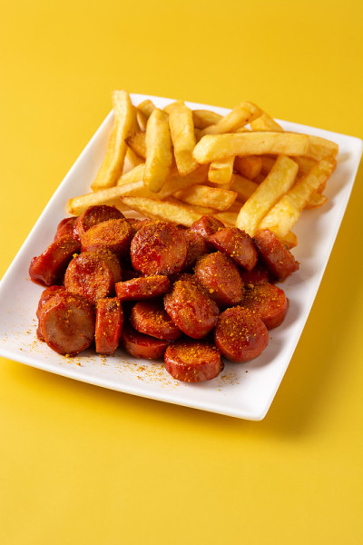 传统德国currywurst