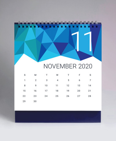 简单的台历2020 - 11月