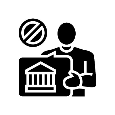 无银行金融符号图标矢量插图