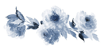 鲜花水彩插图