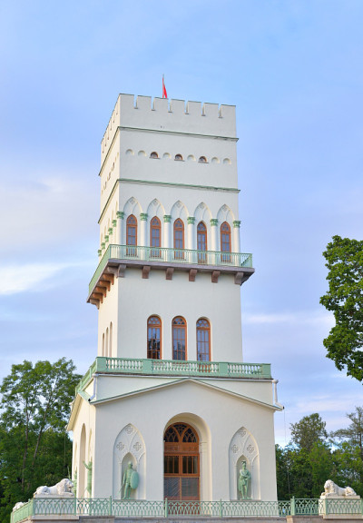 Tsarskoe Selo的白塔。