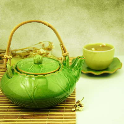 草药茶。