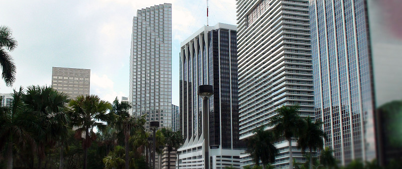 令人惊叹的比斯坎大道高层建筑‏在迈阿密佛罗里达