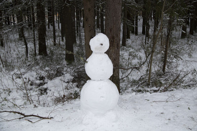 一个雪人