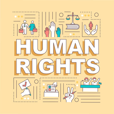 Human rights word concepts banner