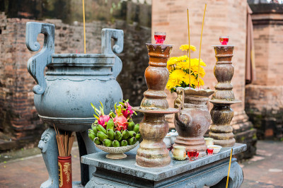 Po Nagar Cham塔佛寺祈祷坛