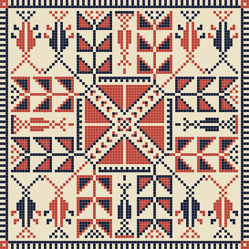 Palestinian embroidery pattern