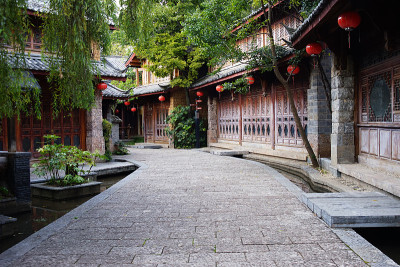 丽江沭河古镇。