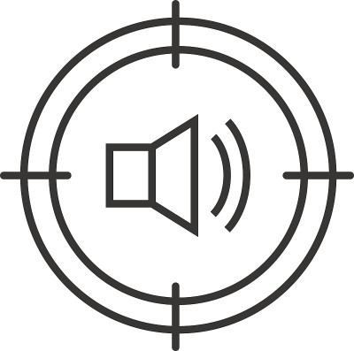 瞄准扬声器图标