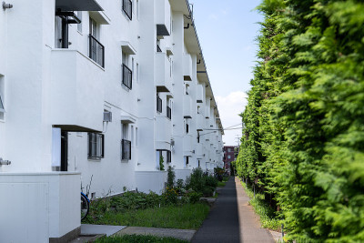 20世纪60年代的老住宅综合体，船桥，千叶，日本