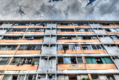 典型的香港旧公共住宅