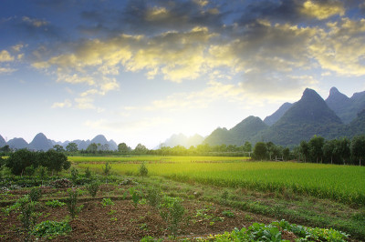 中国桂林山区