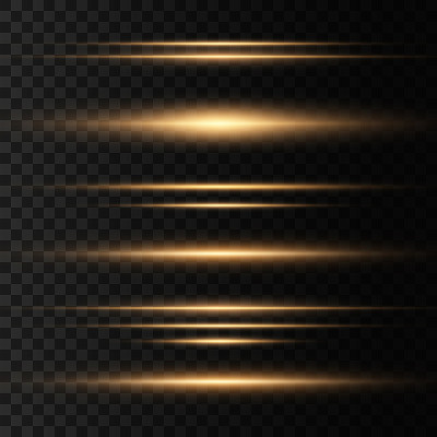 Yellow sparkles, light