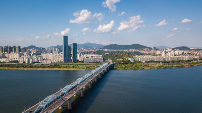 韩国首尔市鸟瞰图