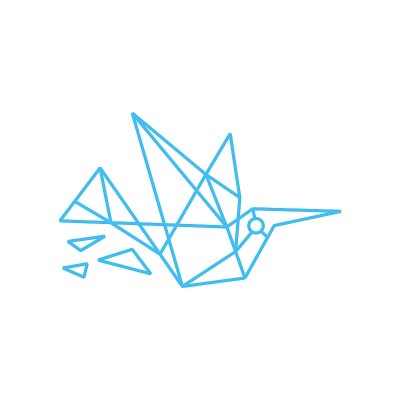 蜂鸟colibri几何多边形技术矢量图标插图