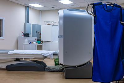 Ct Scanner In Hospital In Radiography Center.