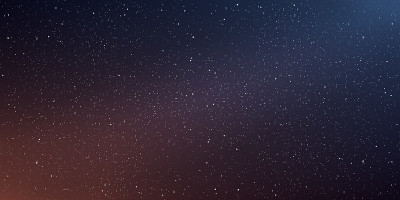 星相学水平背景，星空缤纷辉光，宇宙中的银河。